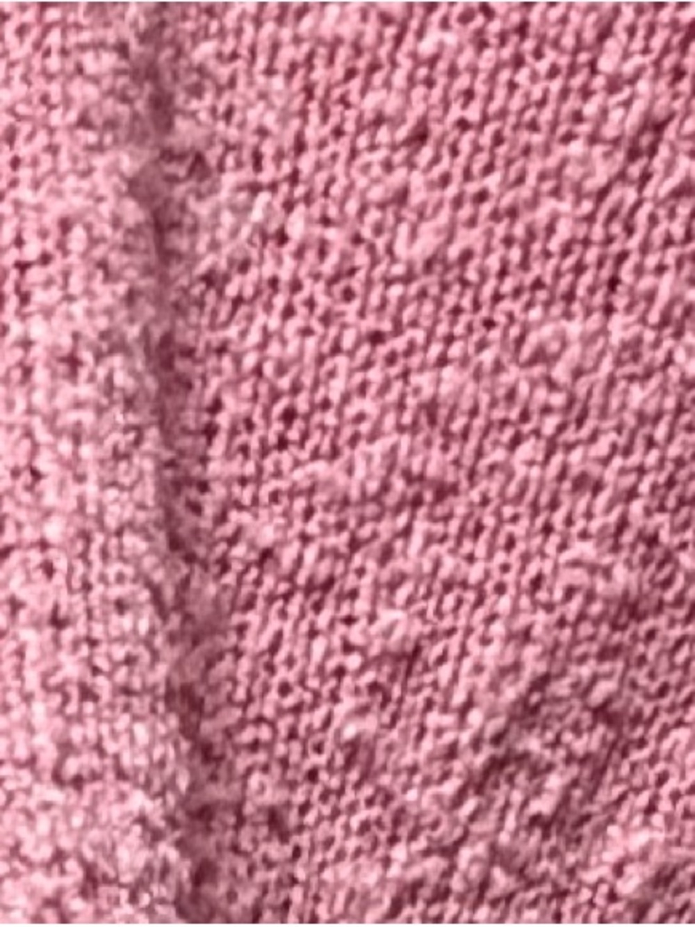 J. CREW Relaxed Soft “Slub” Pink V-Neck Boucle Textured Knit Pink Sweater - Picture 4 of 12